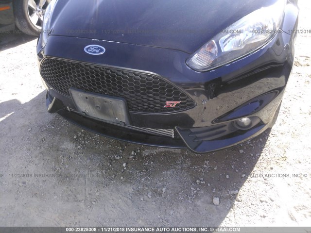 3FADP4GX5EM128140 - 2014 FORD FIESTA ST BLACK photo 6