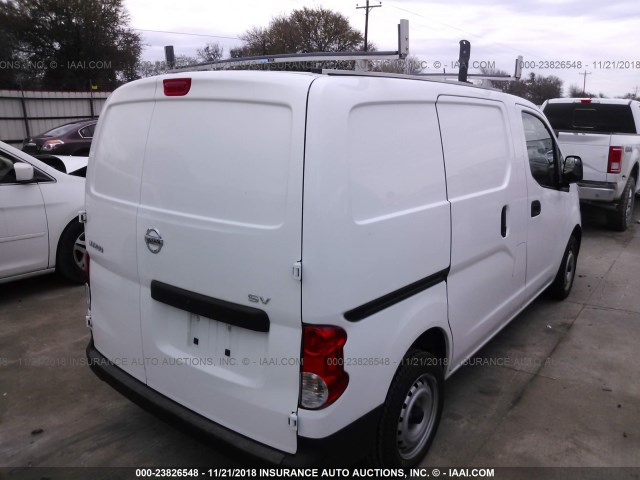 3N6CM0KN1EK697699 - 2014 NISSAN NV200 2.5S/2.5SV WHITE photo 4