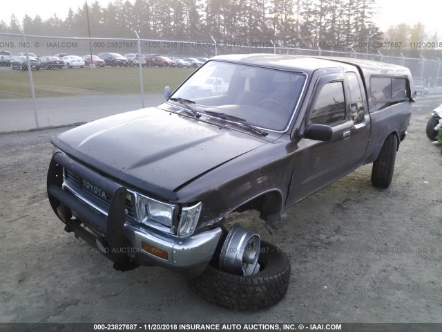 JT4VN13G2K0010036 - 1989 TOYOTA PICKUP 1/2 TON EXTRA LONG WHEELBASE SR5 BROWN photo 2