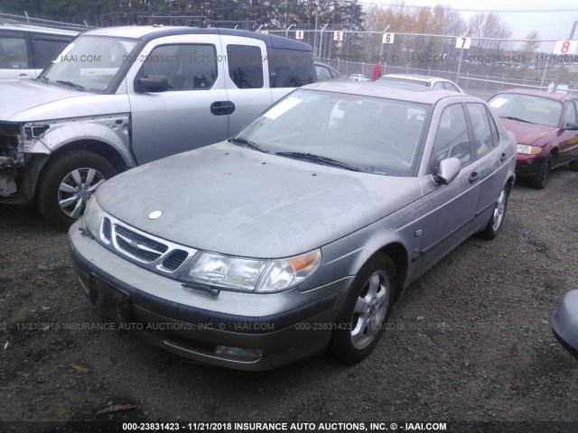 YS3EF48Z813017524 - 2001 SAAB 9-5 SE GRAY photo 2