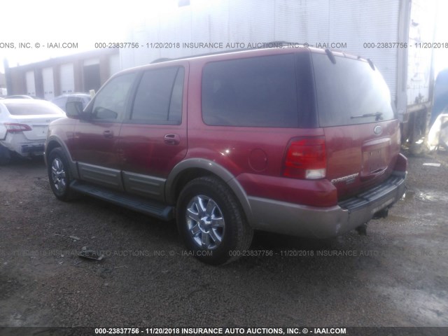 1FMFU18L63LB03831 - 2003 FORD EXPEDITION EDDIE BAUER RED photo 3