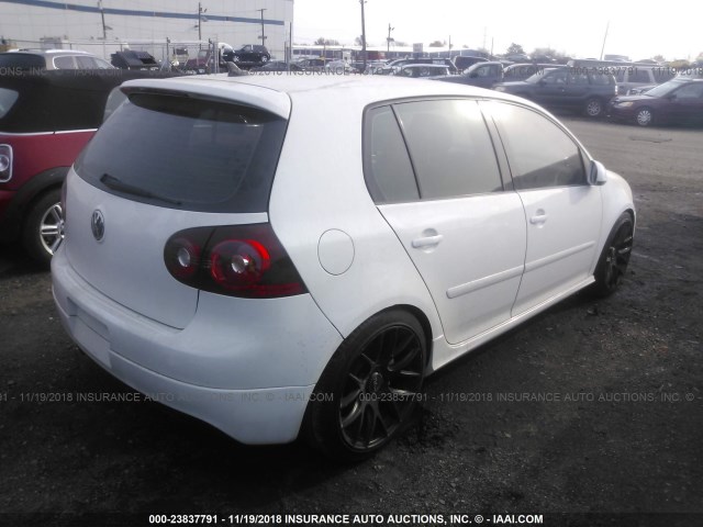 WVWGV71K27W040869 - 2007 VOLKSWAGEN NEW GTI WHITE photo 4