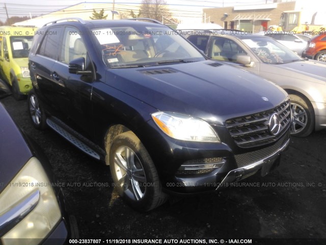 4JGDA5HB7EA357996 - 2014 MERCEDES-BENZ ML 350 4MATIC Dark Blue photo 1