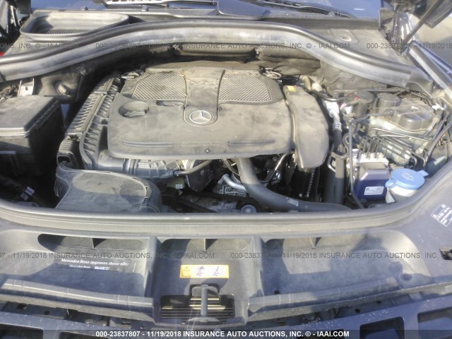 4JGDA5HB7EA357996 - 2014 MERCEDES-BENZ ML 350 4MATIC Dark Blue photo 10