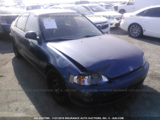 JHMEG8549RS011865 - 1994 HONDA CIVIC DX/LX BLUE photo 1