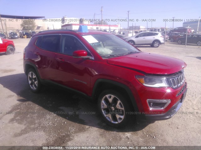 3C4NJDCB0JT393705 - 2018 JEEP COMPASS LIMITED RED photo 1