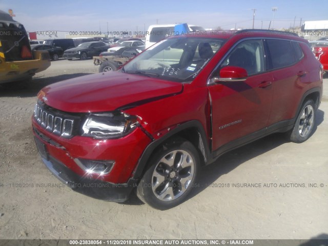 3C4NJDCB0JT393705 - 2018 JEEP COMPASS LIMITED RED photo 6
