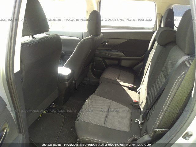 JA4AD2A30JZ053057 - 2018 MITSUBISHI OUTLANDER ES ვერცხლისფერი ფოტო 8