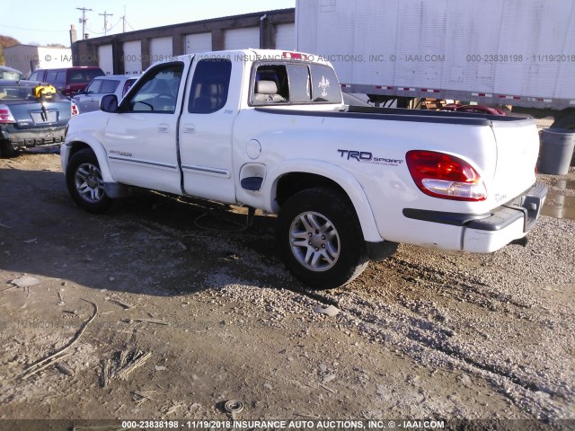 5TBRT38143S385456 - 2003 TOYOTA TUNDRA ACCESS CAB LIMITED WHITE photo 3