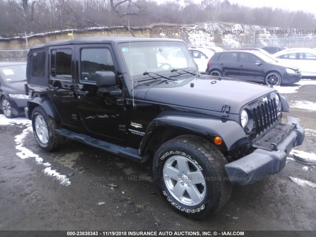 1J4GA59177L191651 - 2007 JEEP WRANGLER SAHARA 黑色 照片 1