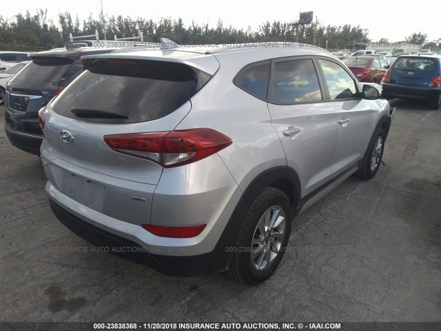 KM8J3CA46JU639746 - 2018 HYUNDAI TUCSON SILVER photo 4