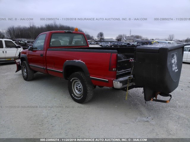 1GTGK24R9WZ519579 - 1998 GMC SIERRA K2500 RED photo 3