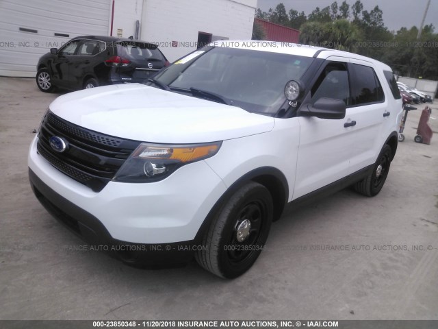 1FM5K8AR3FGB84504 - 2015 FORD EXPLORER POLICE INTERCEPTOR WHITE photo 2