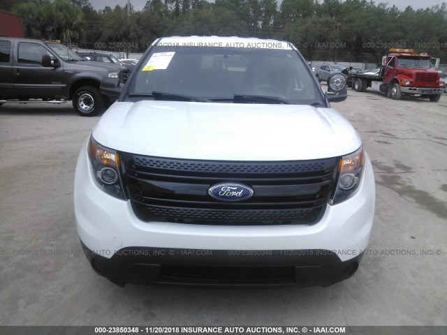 1FM5K8AR3FGB84504 - 2015 FORD EXPLORER POLICE INTERCEPTOR WHITE photo 6