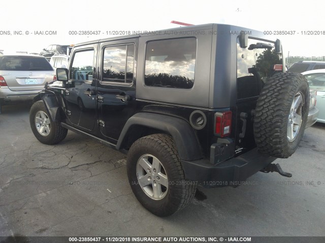 1J8GA69138L631077 - 2008 JEEP WRANGLER UNLIMITE RUBICON BLACK photo 3