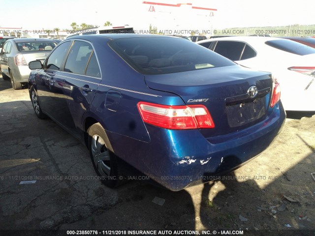 4T1BE46KX9U375714 - 2009 TOYOTA CAMRY SE/LE/XLE BLUE photo 3
