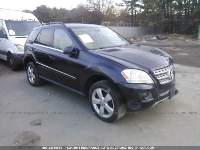 4JGBB8GB2BA647968 - 2011 MERCEDES-BENZ ML 350 4MATIC BLUE photo 1