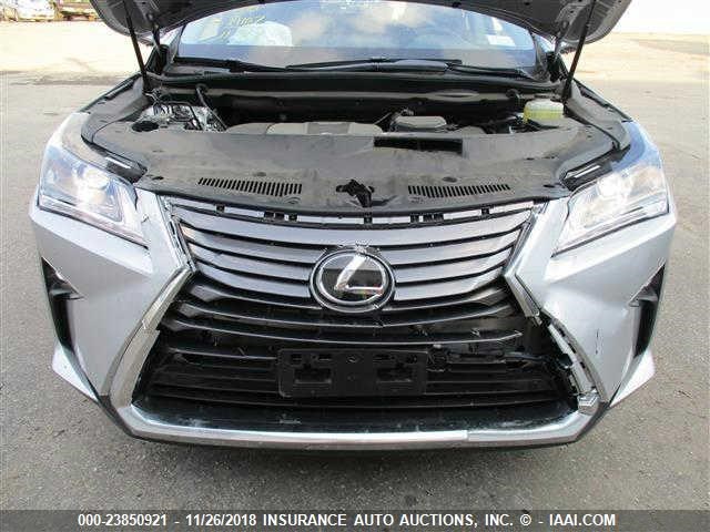 JTJDZKCA9J2003327 - 2018 LEXUS RX 350 L SILVER photo 6