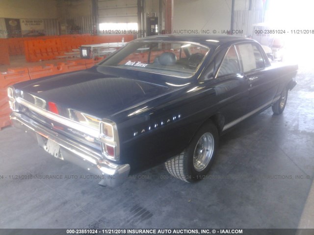 7K42S222961 - 1967 FORD FAIRLANE BLUE photo 4