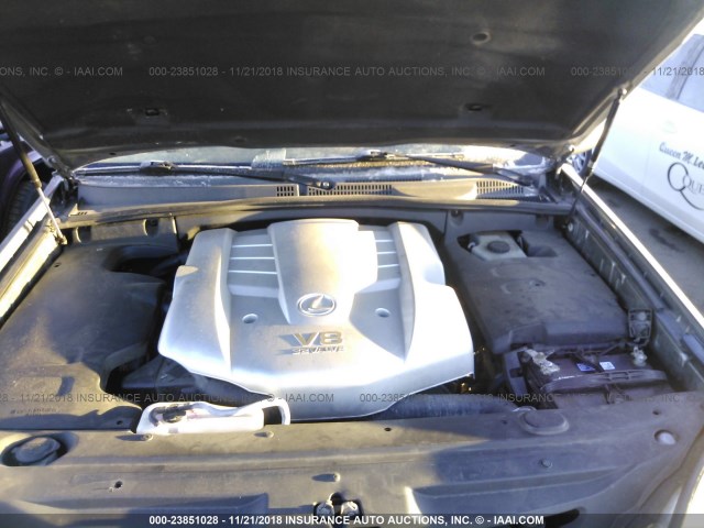 JTJBT20X730010745 - 2003 LEXUS GX 470 蓝色 照片 10