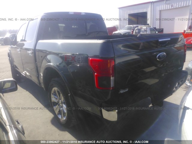 1FTEW1EG4JKC23499 - 2018 FORD F150 SUPERCREW BLACK photo 3