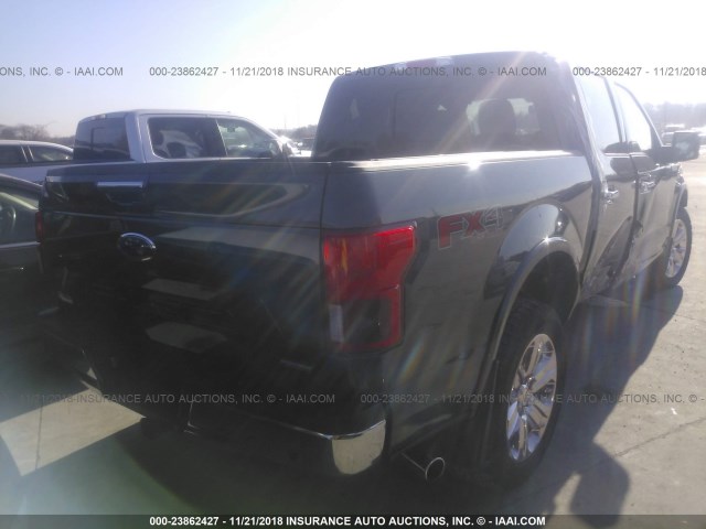 1FTEW1EG4JKC23499 - 2018 FORD F150 SUPERCREW BLACK photo 4