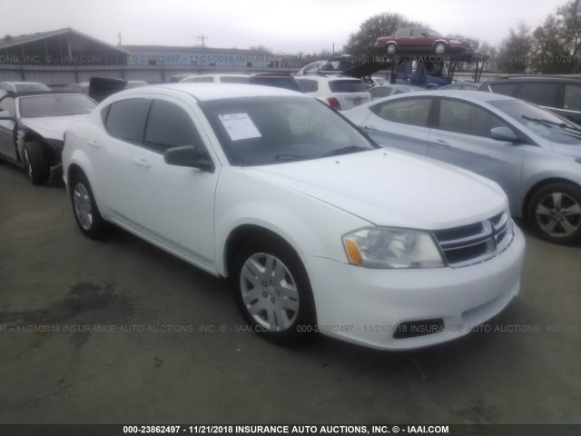 1B3BD4FB7BN608389 - 2011 DODGE AVENGER EXPRESS 白色 照片 1