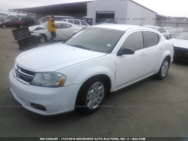 1B3BD4FB7BN608389 - 2011 DODGE AVENGER EXPRESS 白色 照片 2
