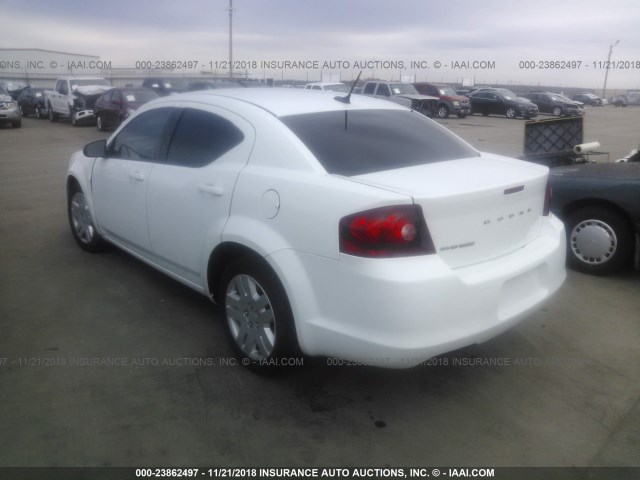 1B3BD4FB7BN608389 - 2011 DODGE AVENGER EXPRESS 白色 照片 3