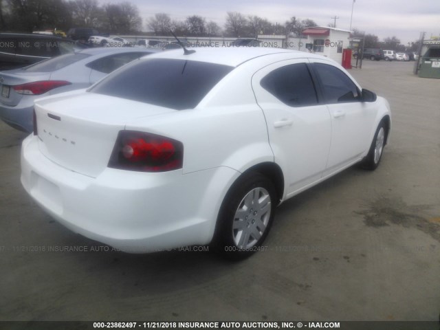 1B3BD4FB7BN608389 - 2011 DODGE AVENGER EXPRESS 白色 照片 4