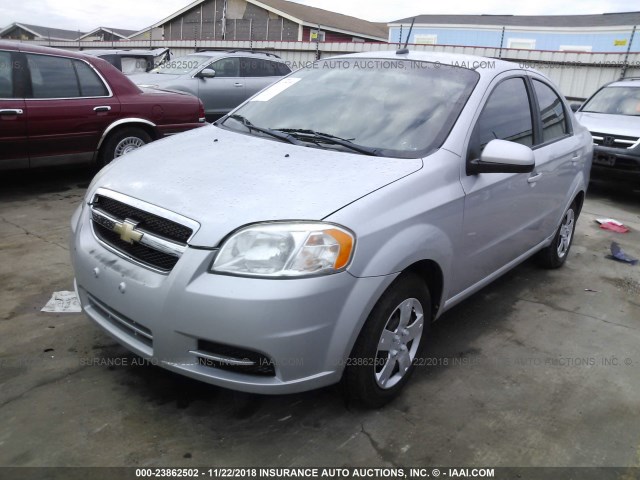 KL1TD5DE9AB134829 - 2010 CHEVROLET AVEO LS/LT Արծաթագույն լուսանկար 2