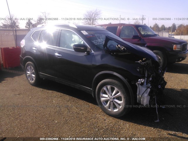 KNMAT2MT9FP553824 - 2015 NISSAN ROGUE S/SL/SV BLACK photo 1