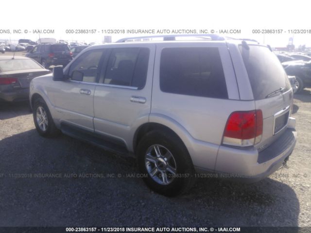 5LMEU78H63ZJ24781 - 2003 LINCOLN AVIATOR 银色 照片 3
