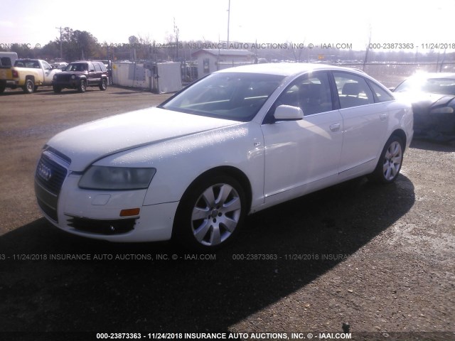 WAUDT74F15N050445 - 2005 AUDI A6 3.2 QUATTRO WHITE photo 2