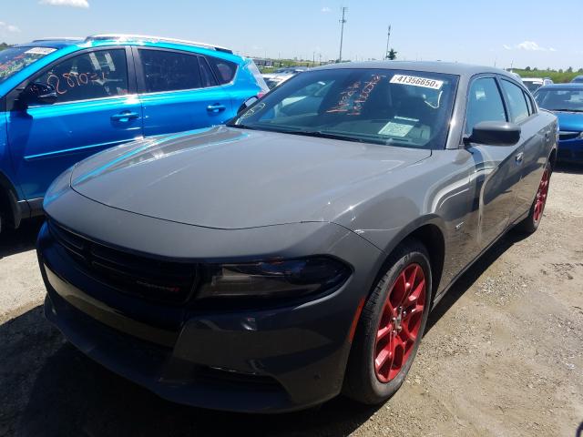 2C3CDXJG0JH203610 - 2018 DODGE CHARGER GT GRAY photo 2