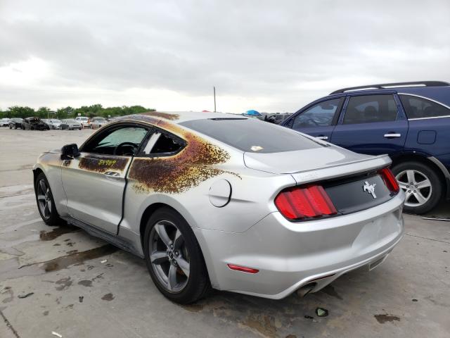 1FA6P8AM0F5338201 - 2015 FORD MUSTANG Silver photo 3