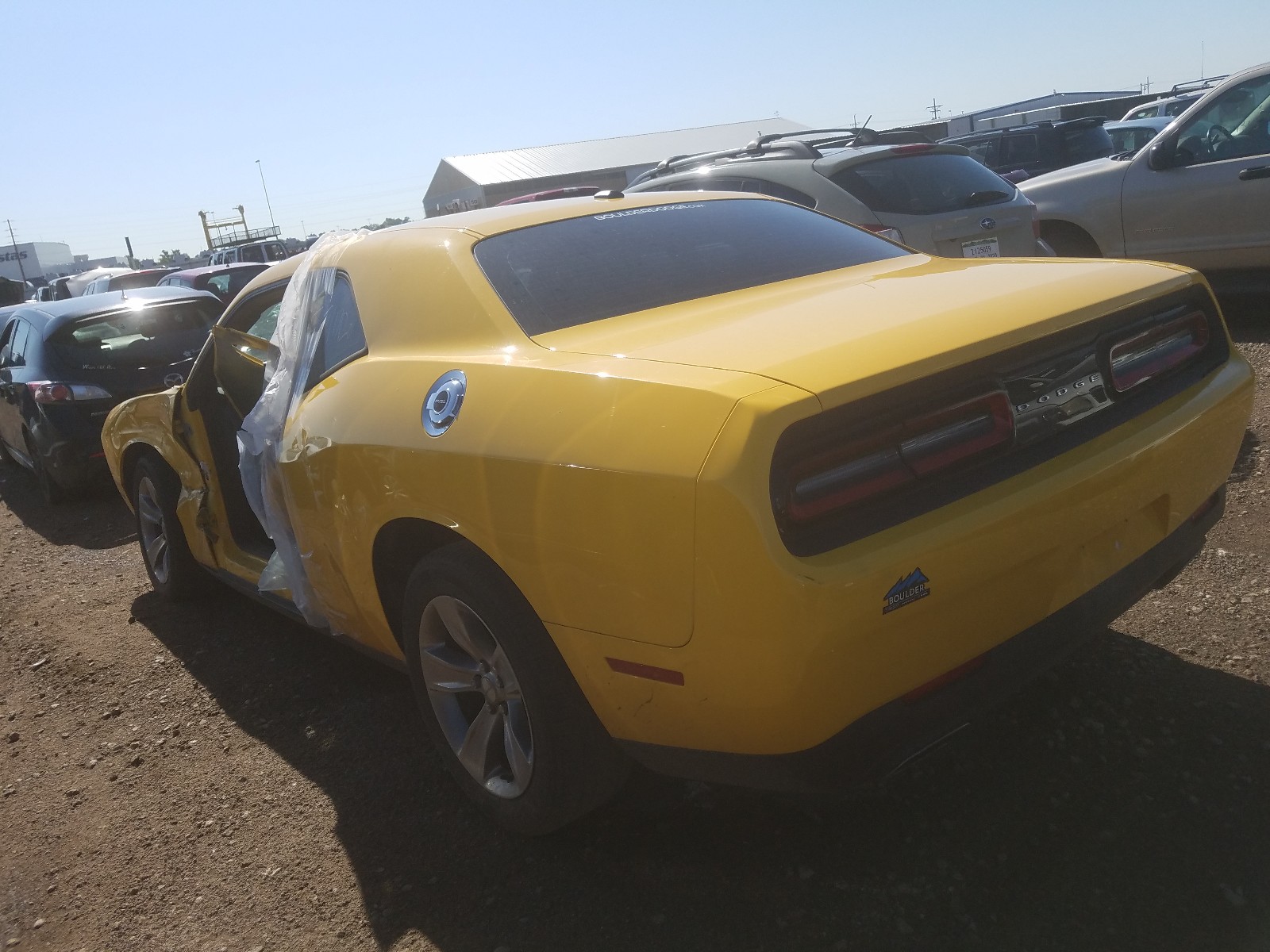 2C3CDZAG3HH604316 - 2017 DODGE CHALLENGER SXT YELLOW photo 3