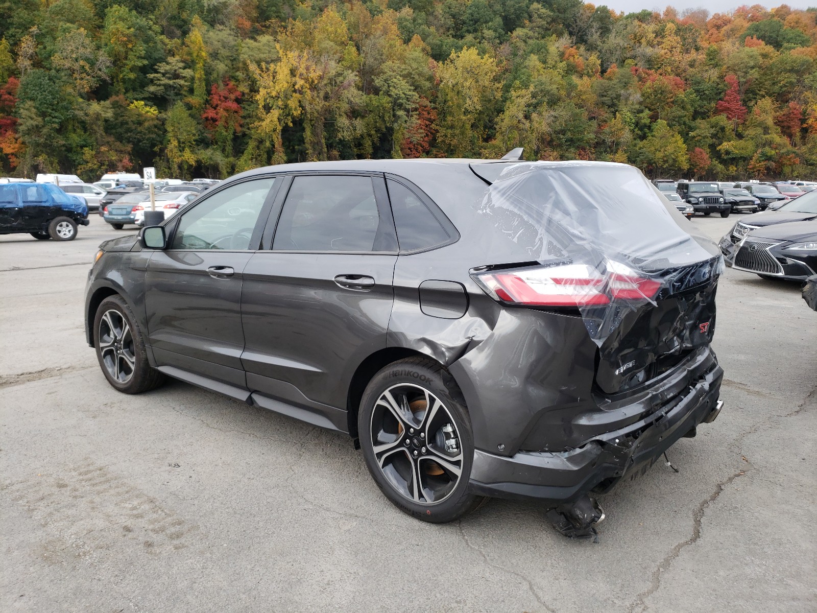 2FMPK4AP6LBA68233 - 2020 FORD EDGE ST GRAY photo 3