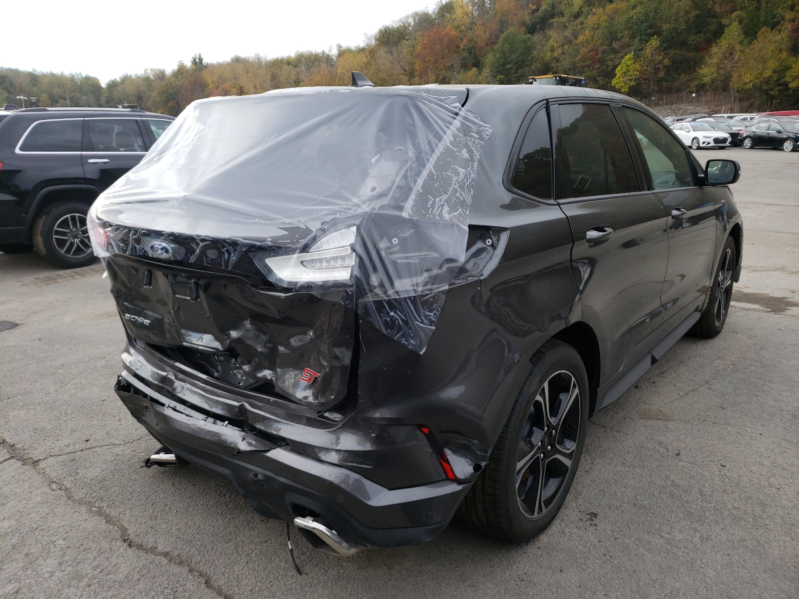 2FMPK4AP6LBA68233 - 2020 FORD EDGE ST GRAY photo 4