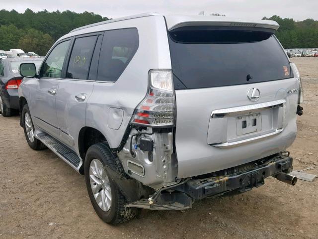 JTJBM7FXXE5078402 - 2014 LEXUS GX SILVER photo 3