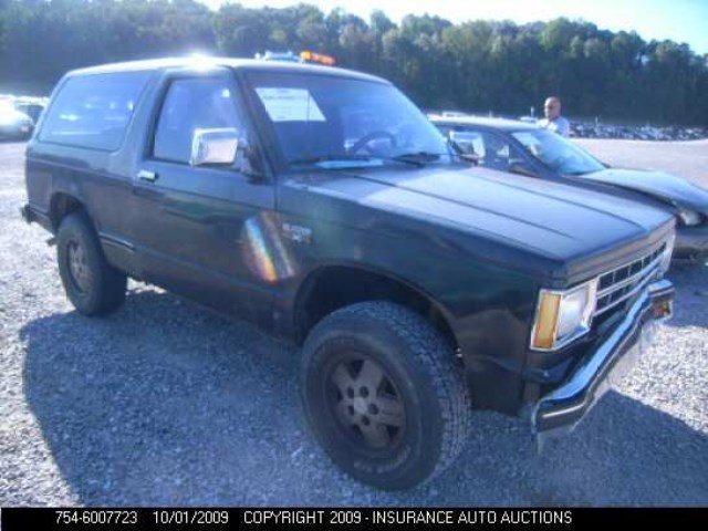 1G8CT18R4G8105546 - 1986 CHEVROLET S10 BLAZER BLAZER BLACK photo 1