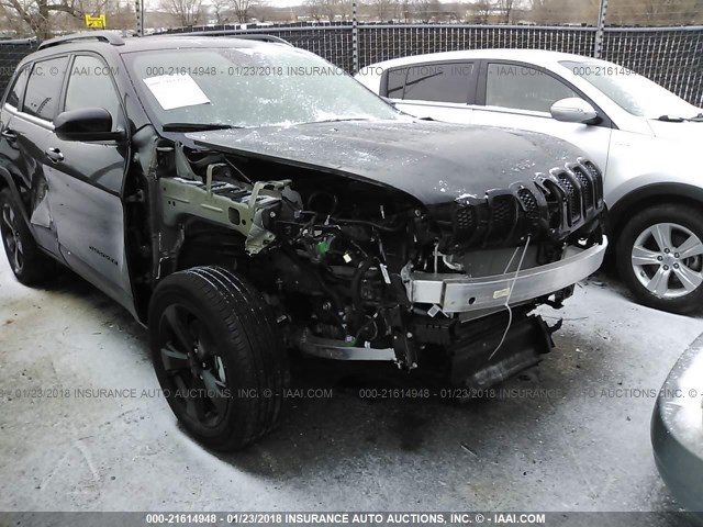 1C4PJMDS7HW582895 - 2017 JEEP CHEROKEE BLACK photo 1