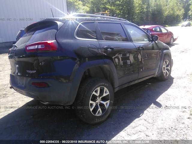 1C4PJMBS7HW598565 - 2017 JEEP CHEROKEE TRAILHAWK BLACK photo 3