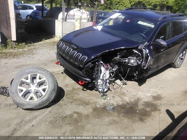 1C4PJMBS7HW598565 - 2017 JEEP CHEROKEE TRAILHAWK BLACK photo 5